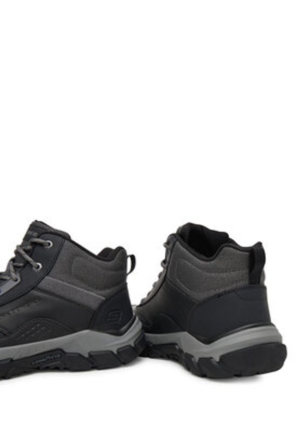 skechers - Skechers Trekkingi Santoro 205587 BLK Czarny. Kolor: czarny. Materiał: skóra. Sport: turystyka piesza
