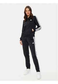 Adidas - adidas Dres Essentials 3-Stripes JD5434 Czarny Regular Fit. Kolor: czarny. Materiał: syntetyk