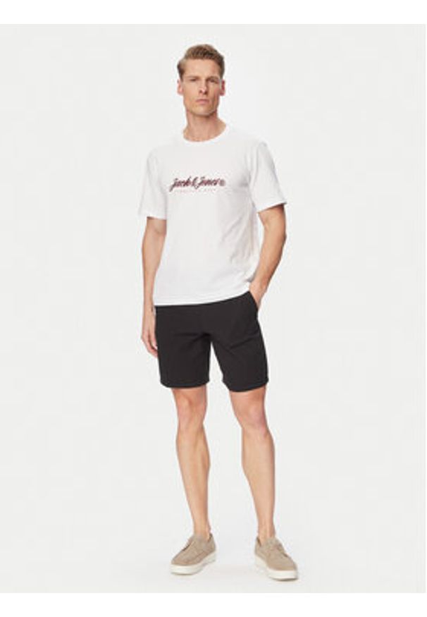 Jack & Jones Szorty materiałowe Jaiden 12274758 Czarny Relaxed Fit. Kolor: czarny. Materiał: bawełna