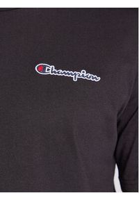Champion T-Shirt Small Script Logo Embroidery 218006 Czarny Regular Fit. Kolor: czarny. Materiał: bawełna #4