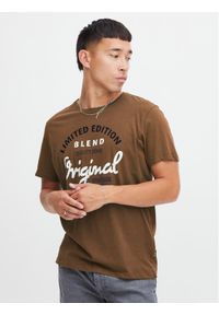 Blend T-Shirt 20715764 Brązowy Regular Fit. Kolor: brązowy. Materiał: bawełna