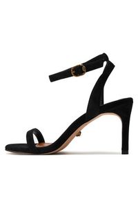 Kurt Geiger Sandały Myfair Strappy Sandal 2040900209 Czarny. Kolor: czarny. Materiał: skóra, zamsz