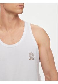 VERSACE - Versace Tank top Medusa AUU01012 Biały Regular Fit. Kolor: biały. Materiał: bawełna