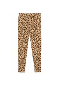 Puma - Młodzieżowe legginsy Essentials Aninmal PUMA Light Sand Beige. Kolor: beżowy. Wzór: nadruk, haft, motyw zwierzęcy. Styl: młodzieżowy