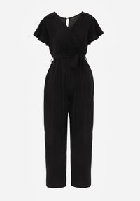 Renee - Czarny Kombinezon z Wiskozy Zotolio. Okazja: na co dzień. Kolor: czarny. Materiał: wiskoza. Długość: długie. Wzór: gładki. Sezon: lato. Styl: elegancki, casual #5