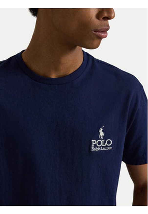 Polo Ralph Lauren T-Shirt 710981136009 Granatowy Regular Fit. Typ kołnierza: polo. Kolor: niebieski. Materiał: bawełna