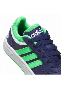 Adidas - Buty adidas Hoops 3.0 Jr IG3829 zielone. Okazja: na co dzień. Zapięcie: sznurówki. Kolor: zielony. Materiał: guma, syntetyk, skóra. Szerokość cholewki: normalna #7
