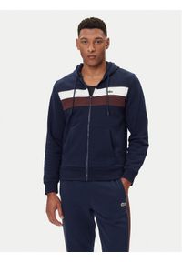 Lacoste Bluza SH5913 Granatowy Regular Fit. Kolor: niebieski. Materiał: bawełna #1
