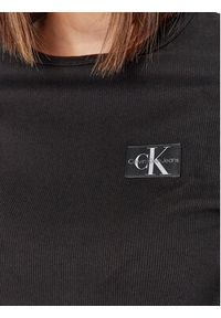 Calvin Klein Jeans Bluzka J20J222781 Czarny Regular Fit. Kolor: czarny. Materiał: bawełna #5