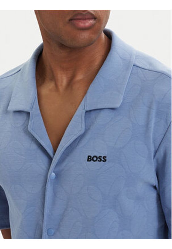 BOSS Koszula Member Jacq 50559577 Niebieski jasny Relaxed Fit. Kolor: niebieski. Materiał: bawełna