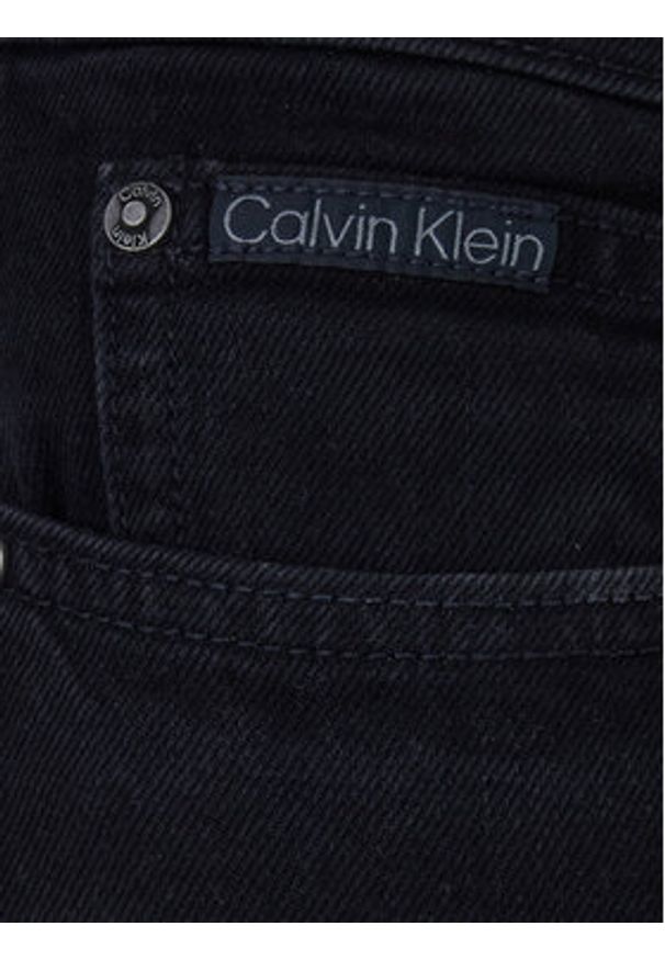 Calvin Klein Jeansy LV04RF930G Czarny Slim Taper Fit. Kolor: czarny