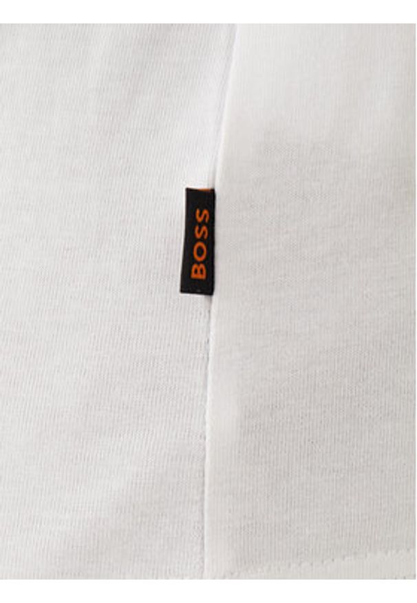 BOSS T-Shirt Imprint 50556007 Biały Regular Fit. Kolor: biały. Materiał: bawełna