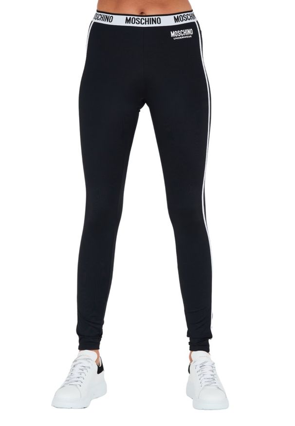 MOSCHINO Czarne damskie legginsy, Rozmiar S. Kolor: czarny