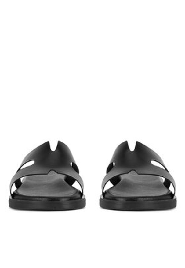 Gino Rossi Klapki ELLE-E25-27281 Czarny. Kolor: czarny. Materiał: skóra