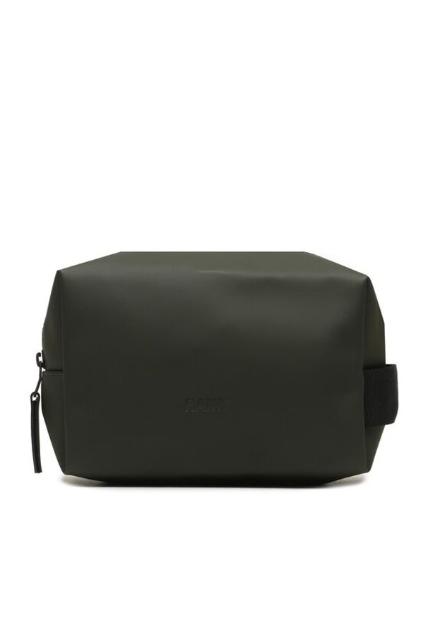 Rains Kosmetyczka Wash Bag Small W3 15580 Zielony. Kolor: zielony. Materiał: materiał