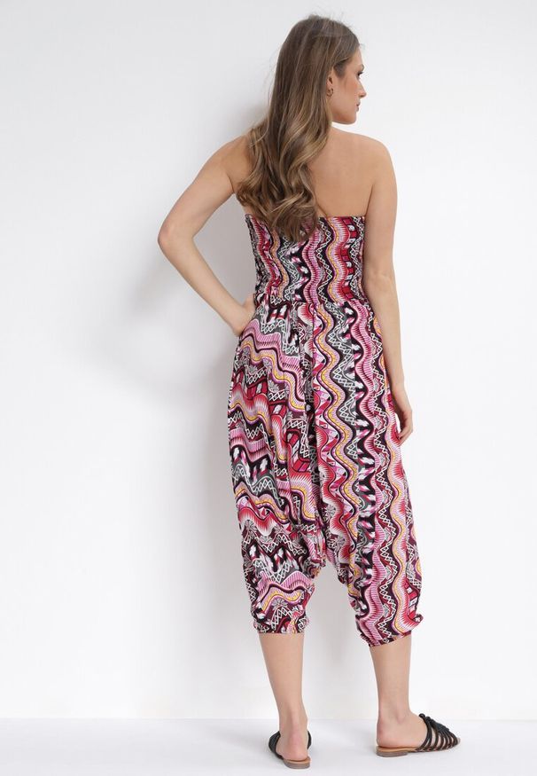 Born2be - Fuksjowa 3w1 Bluzka Spodnie i Kombinezon z Bawełnianej Tkaniny Trista. Kolor: różowy. Materiał: bawełna, tkanina