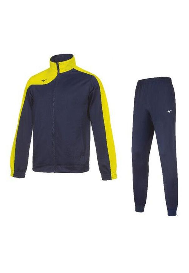 Dziecięcy dres Mizuno Team kobe knit. Kolor: żółty, niebieski, wielokolorowy. Materiał: dresówka