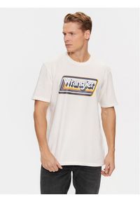 Wrangler T-Shirt 112341195 Biały Relaxed Fit. Kolor: biały. Materiał: bawełna