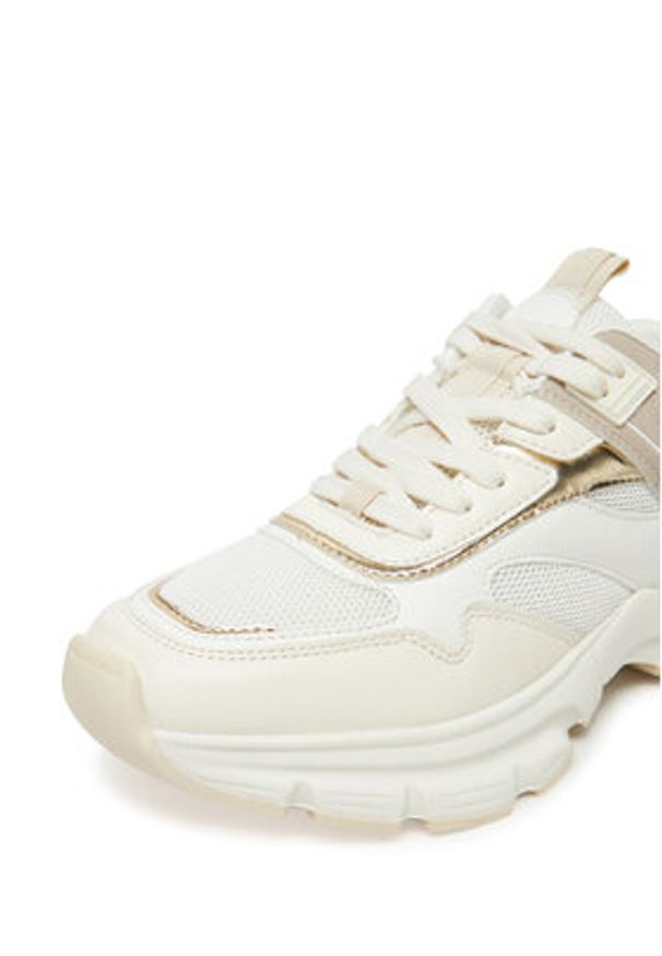 DeeZee Sneakersy AM24257 Beżowy. Kolor: beżowy. Materiał: zamsz, skóra