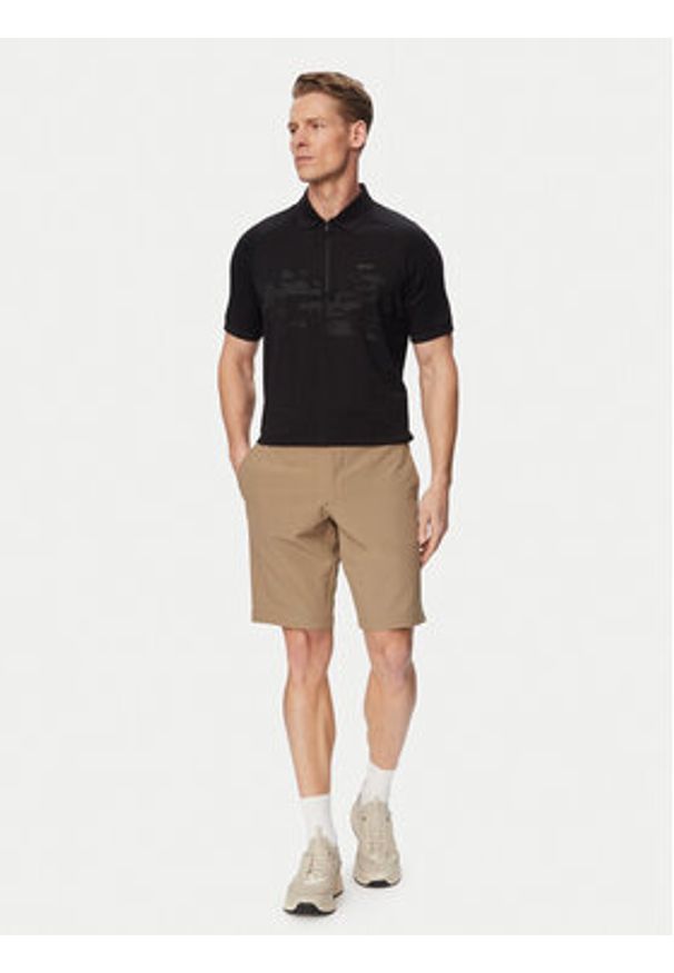 BOSS Szorty materiałowe S Commuter 10.5 Inch 50540337 Zielony jasny Slim Fit. Kolor: zielony. Materiał: syntetyk