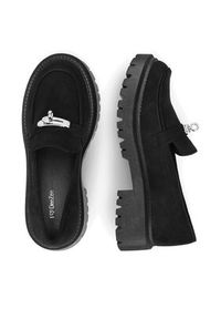 DeeZee Loafersy BBT-22663-1 Czarny. Kolor: czarny. Materiał: materiał #3