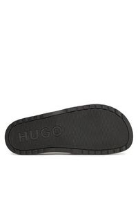 Hugo - HUGO Klapki Match 50542063 Czarny. Kolor: czarny. Materiał: skóra