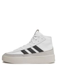 Adidas - adidas Sneakersy Znsored Hi IE7777 Biały. Kolor: biały. Materiał: skóra