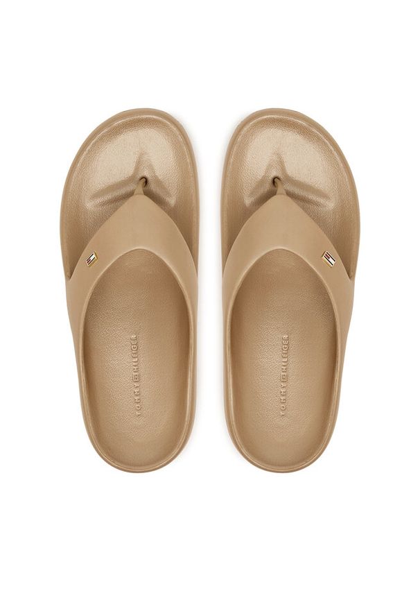 TOMMY HILFIGER - Japonki Tommy Hilfiger. Kolor: beżowy