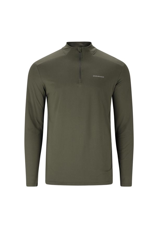 ENDURANCE - Polar Endurance Armin. Kolor: zielony. Materiał: polar. Długość rękawa: długi rękaw. Sport: fitness