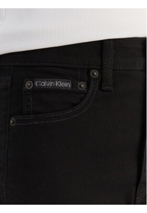 Calvin Klein Jeans Jeansy LV047D740G Czarny Slim Fit. Kolor: czarny