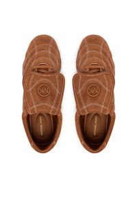 MICHAEL Michael Kors Sneakersy Kelly Trainer43S6KYFS1S Brązowy. Kolor: brązowy. Materiał: zamsz, skóra #2
