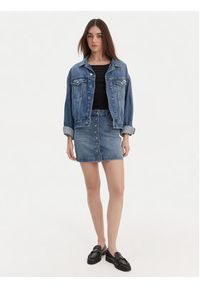 Hugo - HUGO Spódnica jeansowa Gilvie 50553182 Niebieski Regular Fit. Kolor: niebieski. Materiał: bawełna #3