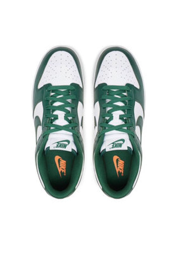 Nike Sneakersy Dunk Low Retro DD1391 101 Zielony. Kolor: zielony. Materiał: skóra