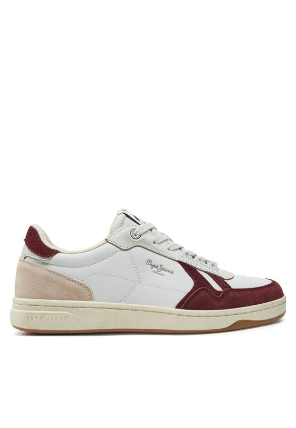 Pepe Jeans Sneakersy Kore Heritage M PMS00026 Biały. Kolor: biały. Materiał: skóra