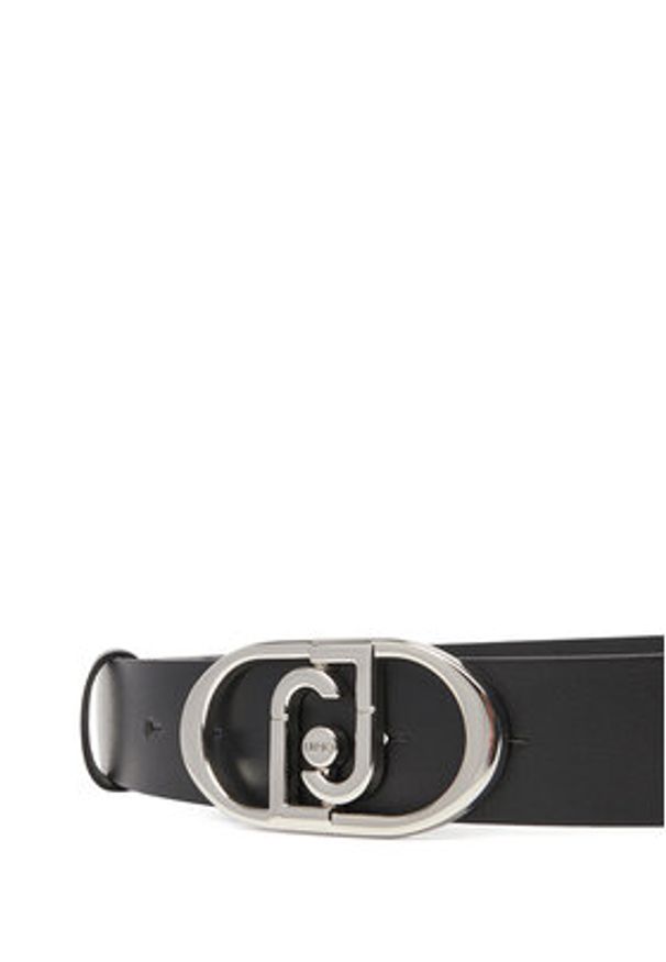 Liu Jo Pasek Damski Hips Belt 3,5 Cm AF5242 P0062 Czarny. Kolor: czarny. Materiał: skóra