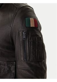Aeronautica Militare Kurtka skórzana 252PN0963U100839 Czarny Regular Fit. Kolor: czarny. Materiał: skóra #7
