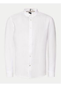 BOSS - Boss Koszula S-Liam 50513849 Biały Regular Fit. Kolor: biały. Materiał: len