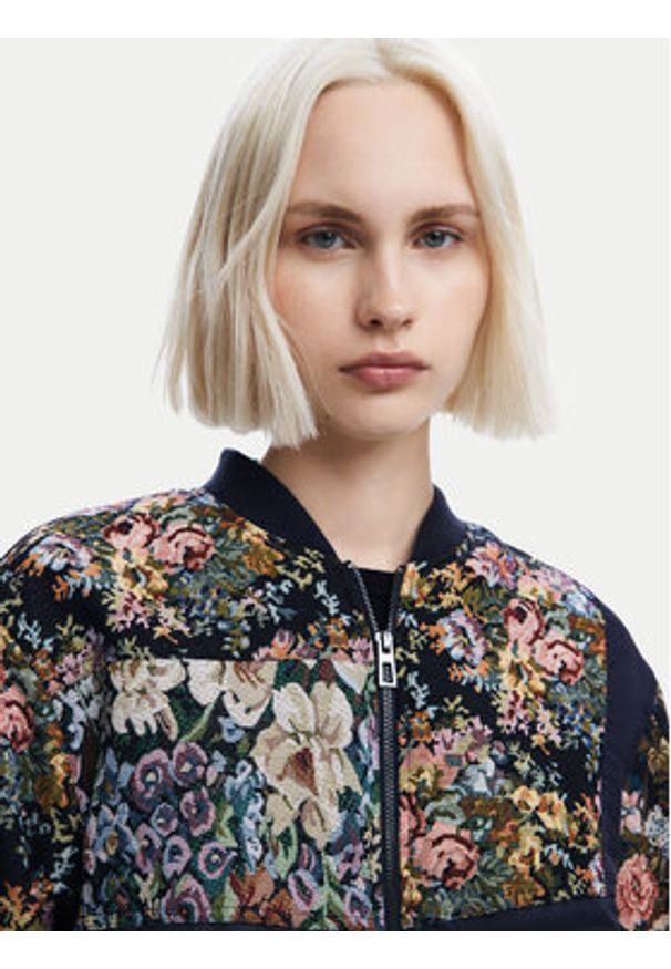 Desigual Kurtka bomber Roterdam 24WWEWB1 Czarny Regular Fit. Kolor: czarny. Materiał: syntetyk, bawełna