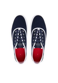TOMMY HILFIGER - Tommy Hilfiger Tenisówki Th Vulc Cup Long Lace Canvas FM0FM05874 Granatowy. Kolor: niebieski. Materiał: materiał #5