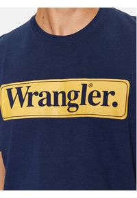 Wrangler T-Shirt 112341131 Granatowy Regular Fit. Kolor: niebieski. Materiał: bawełna #5