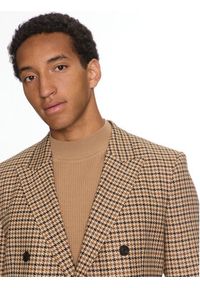 Hugo Marynarka Arti243F1X 50520356 Brązowy Extra Slim Fit. Kolor: brązowy. Materiał: wiskoza #6