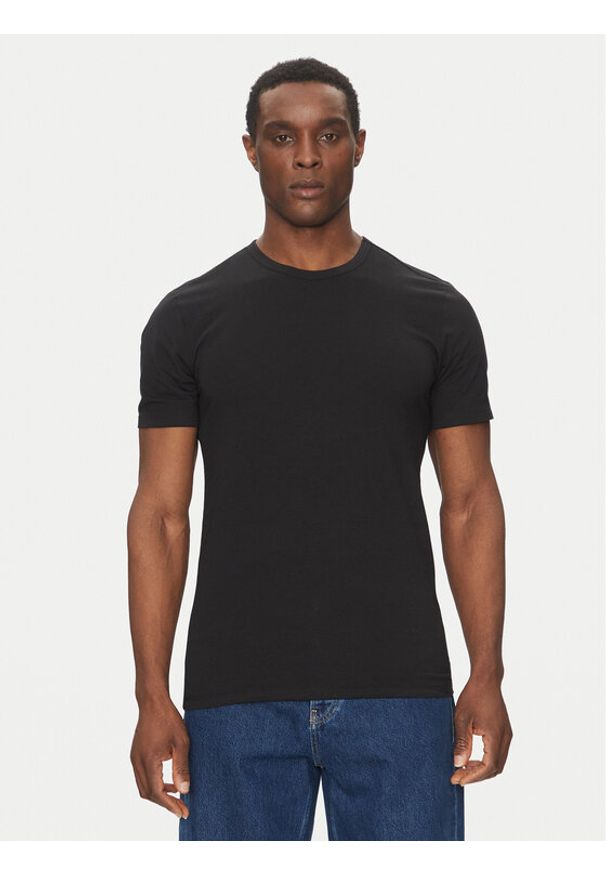 Calvin Klein Underwear Komplet t-shirtów LV00NB4185 Czarny Regular Fit. Kolor: czarny. Materiał: bawełna