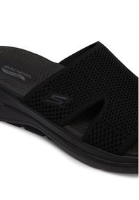 skechers - Skechers Klapki Go Walk Arch Fit 140274/BBK Czarny. Kolor: czarny. Materiał: materiał #6