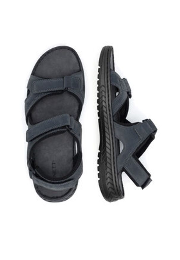 Lanetti Sandały TEREK-02 MBS Szary. Kolor: szary. Materiał: syntetyk