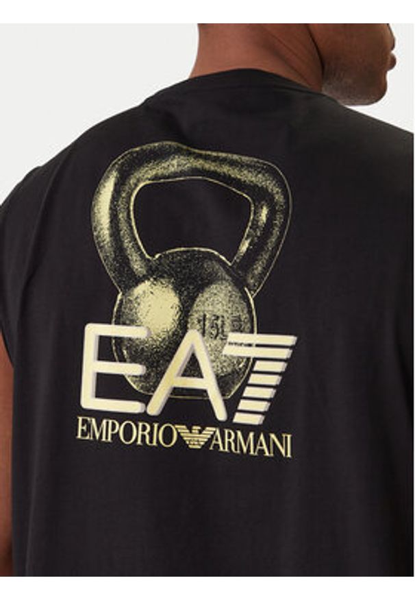 EA7 Emporio Armani Tank top 7M001405 AF22264 UC001 Czarny Regular Fit. Kolor: czarny. Materiał: bawełna