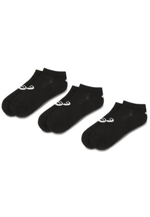 Zestaw 3 par niskich skarpet unisex Asics - 3PPK Ped Sock 155206 Black 0900. Kolor: czarny. Materiał: bawełna, poliester, elastan, poliamid, materiał