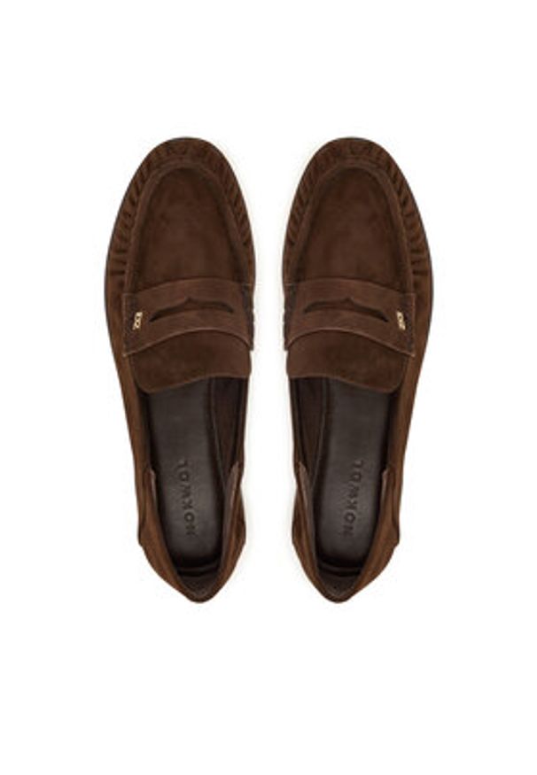 Nokwol Mokasyny Mica Brązowy. Kolor: brązowy. Materiał: skóra