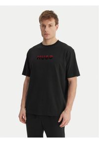 Hugo - HUGO T-Shirt Gradient 50556667 Czarny Regular Fit. Kolor: czarny. Materiał: bawełna. Wzór: gradientowy #1