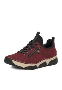 Rieker Sneakersy 45973-36 Bordowy. Kolor: czerwony. Materiał: materiał #7