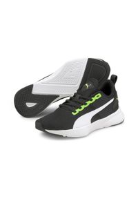 Puma - Młodzieżowe buty Flyer Runner PUMA Green Flash White Black. Kolor: wielokolorowy, czarny, biały, zielony